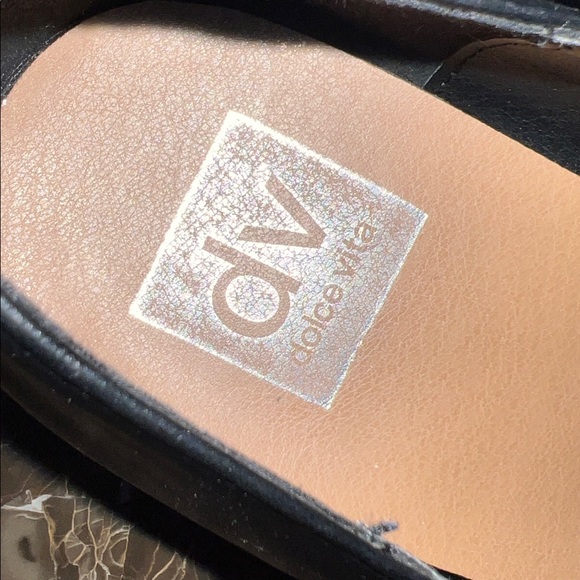 Dolce Vita Black Slip-Ons DV Crisp Penny Loafers size 8 Lug sole Academia - Picture 7 of 9